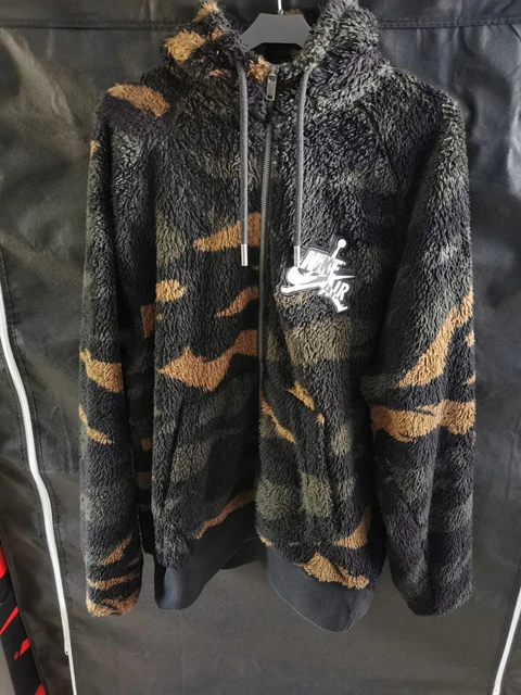 NIKE AIR JORDAN Wings Sherpa Full Zip Fleece Hoodie 70.00 PicClick UK