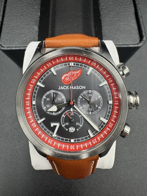 Jack Mason Ted Lindsay #7 Limited Edition Detroit Red Wings Chronograph Watch JM Jack Mason Brand | Accessories | Ted Lindsay Special Edition  main image 2