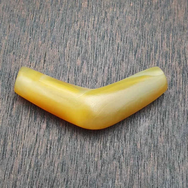 Rare Antique Yemeni Old Crystal Agate Middle Eastern yellow Agate Bead -Y3