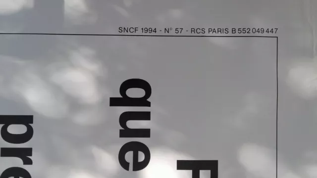 affiche SNCF pour 50 F de + que seconde offrez-vous la première classe TGV (chat 2