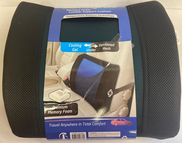 SAMSONITE, [COOLING GEL] Lumbar Support Pillow for Office Chair or Car Seat -...