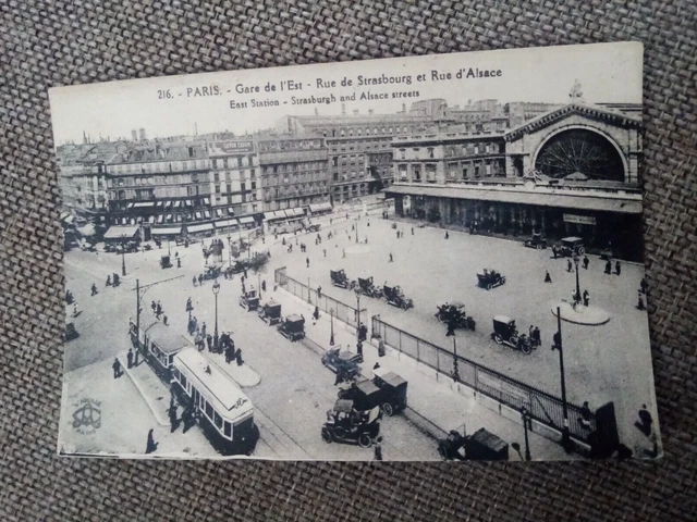 Cpa Paris Gare De L Est Rue De Strasbourg Et Rue D Alsace