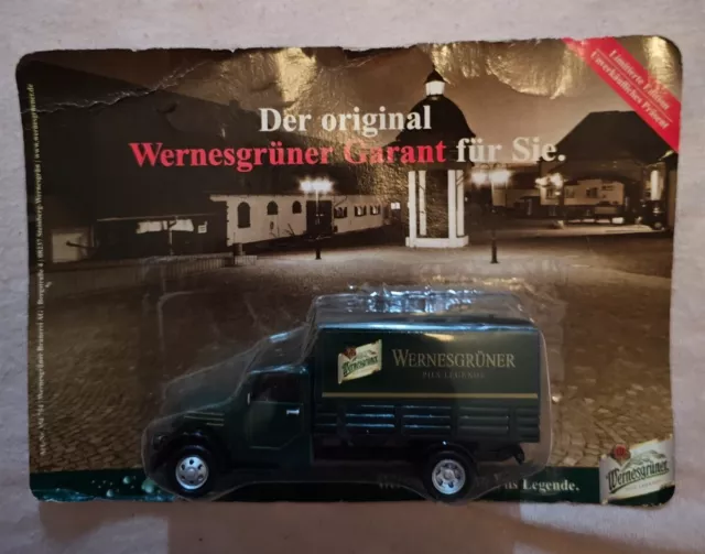 Werbetruck Biertruck Wernesgrüner Pils Garant LKW, limitierte Edition - OVP -Neu