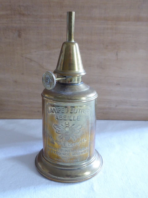 Lampe pigeon ancienne véritable laiton doré - Décoration