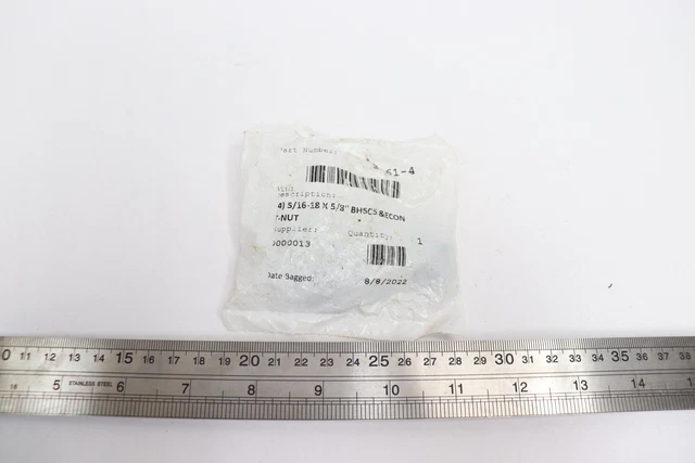 (4-Pk) 80/20 Inc Button Head Socket Cap Screw T-Nut Bolt Assembly 5/16-18 x 5/8"