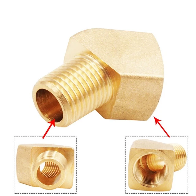 Tubo filettato in acciaio e ferro orecchio filettato 1/4 tubo NPT 150 PSI WSP ottone gomito gel