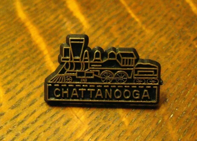 Chattanooga TN Choo Choo Vintage Lapel Pin - Tennessee Train City Souvenir Badge