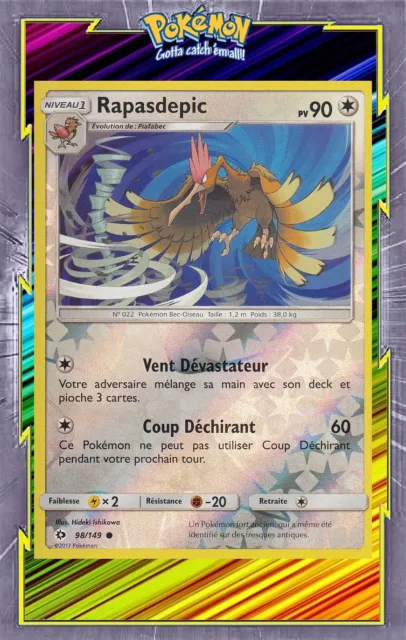 Rapasdepic Reverse - SL1:Sun and Moon - 98/149 - New French Pokemon Card