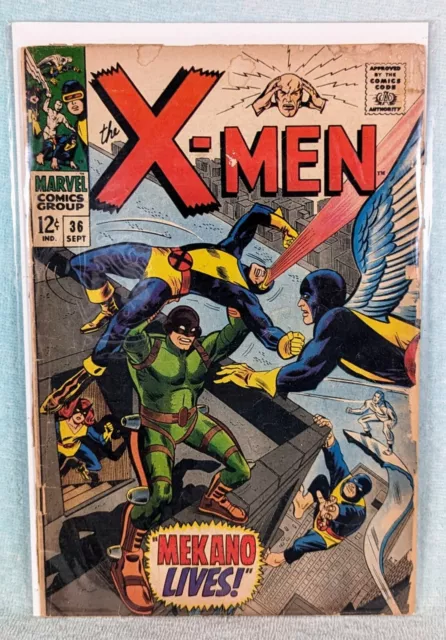 X-Men #36 (Marvel Comics, 1967) 1st Appearance Of Mekano!