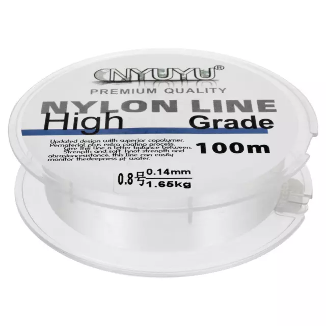 100M 3lb Nylon Sedal, 0.8# Monofilamento Hilo Alambre, Transparente