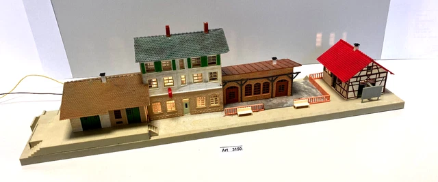 Faller B-95 H0 Bahnhof Blumenau, mit Beleuchtung, 1:87, sehr selten und RAR