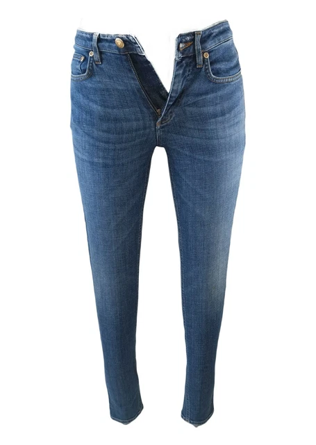 WON HUNDRED PANTALONI jeans donna chiari taglia 27 40 nuovi estivi