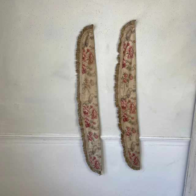 Antique French curtain drape tie back tiebacks 19th century French textiles