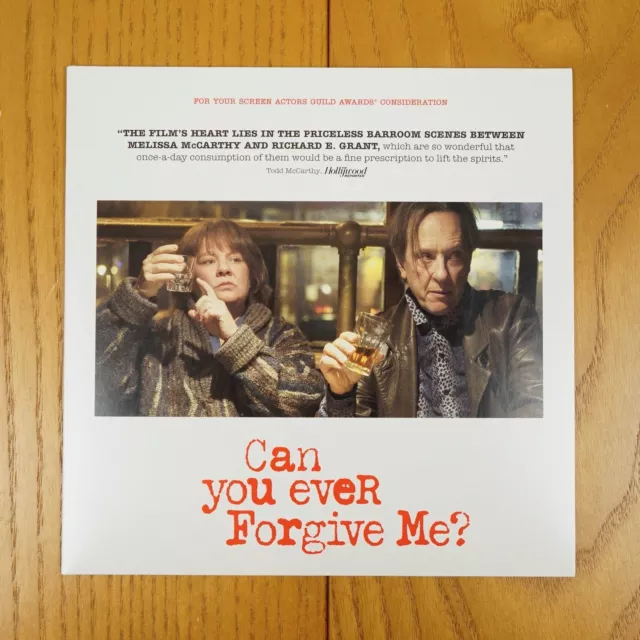 "Can You Ever Forgive Me" Dvd, For Your Consideration Sag Awards Fyc Screener