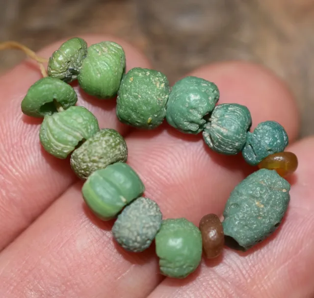 Rare Ancient Glass Excavated Dig Beads Afghanistan Trade Circa 1000 Years Old 2