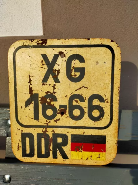 Kennzeichen Nummernschild Motorrad LKW DDR Buchstaben Zahlen Aufkleber  Wunsch