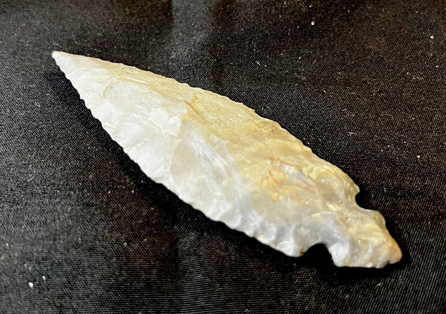 3.75” Turkey Tail Flint Blade Knife Indian Artifact Arrowhead Point Tool