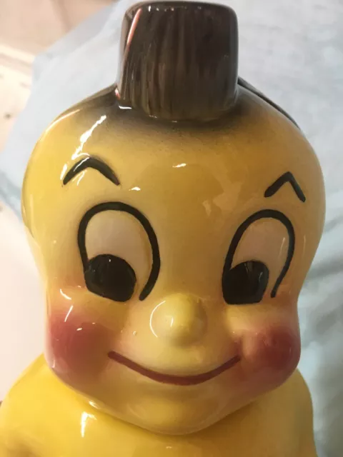 AMERICAN BISQUE MOHAWK INDIAN Retro COOKIE JAR collectible From Pottery By JD