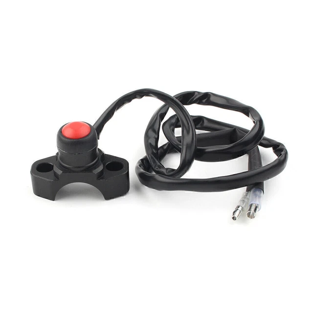 Universal CNC Engine Stop Start Switch Button for Most Dirt Bike Quad ATV black
