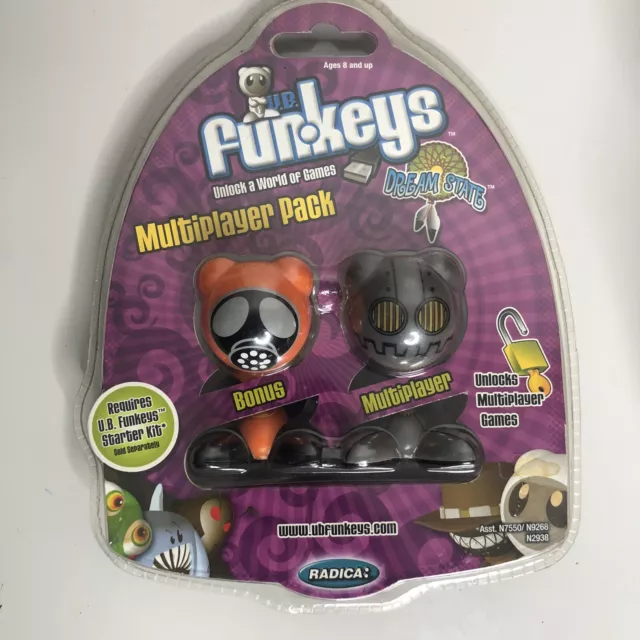 Ub Funkeys Multiplayer Pack 2008 Fallout & Sprocket Orange & Gray N2938