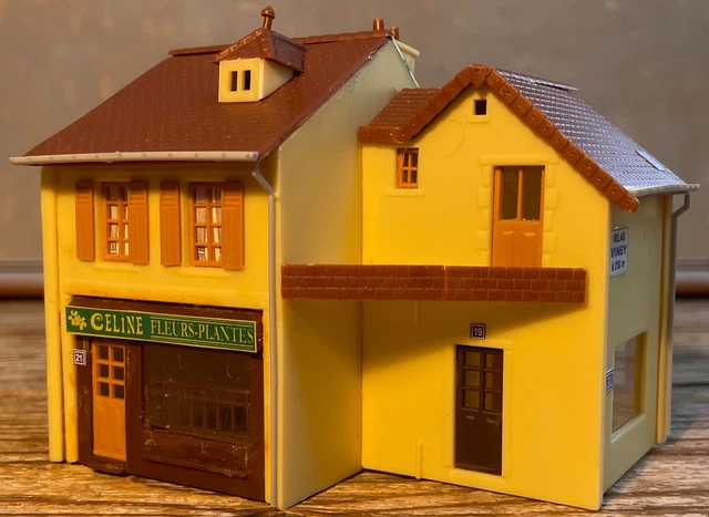 Maquette Maison MKD HO échelle 1/87 – Boutique N°615 – Train électrique – Boîte à Monter