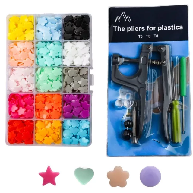 Fastener Snap KAM Button set (T5) Plastic Resin Press Stud Baby Cloth Diaper DIY