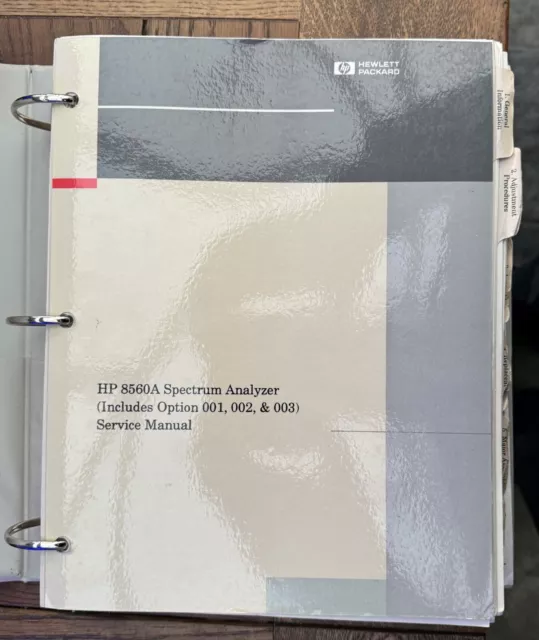 HP 8560A Spectrum Analyzer Service Manual 1990