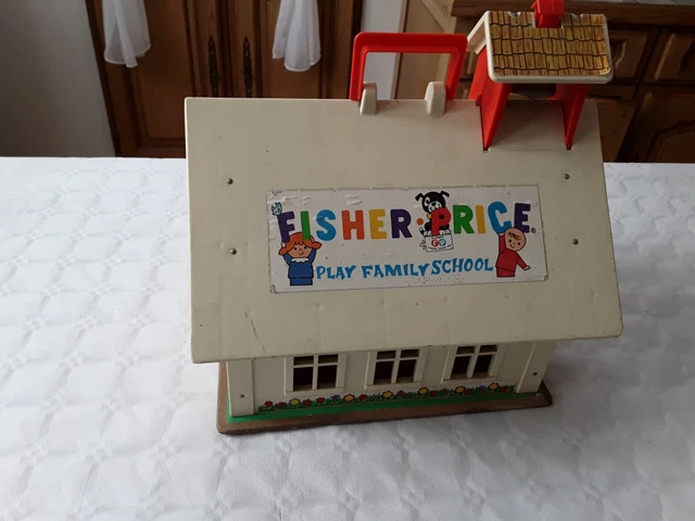 Jouet Ancien - Classe D'école Avec Enfants Et Maîtresse - Figurines Vintage - Occasion