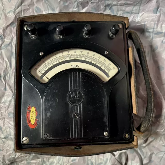 Vintage Westinghouse Portable Voltmeter Type PA-5 Bakelite