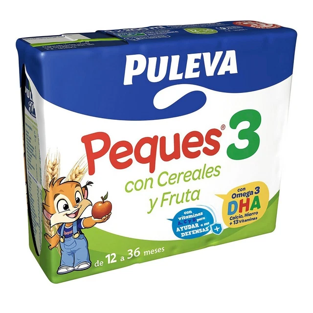 Le lait de croissance Puleva Peques 3 Céréales Frutas [3 x 200 ml]