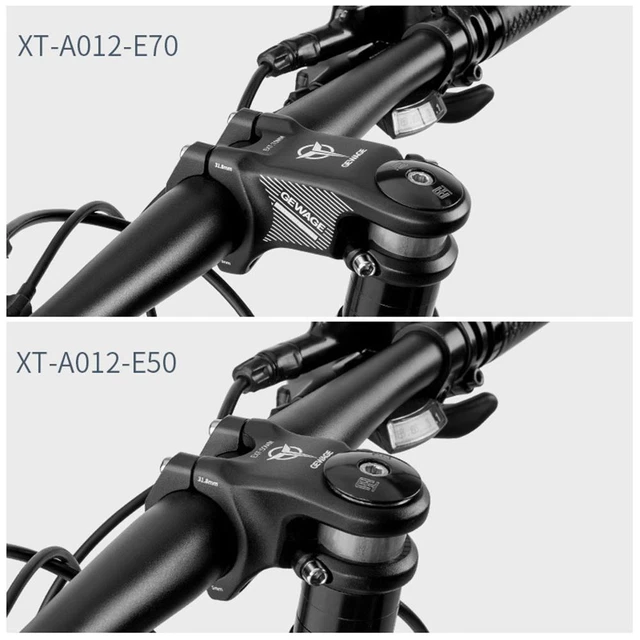 negative stem with riser bar