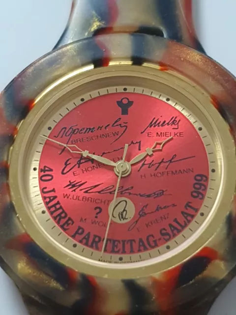 TYMER TIMER Germany Handmade Rubber Uhr Quartz DDR  Weihnachtsgeschenk