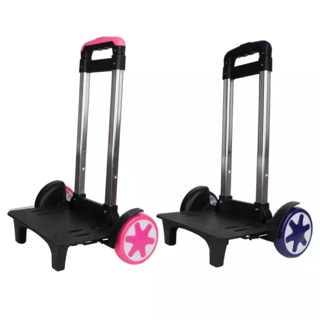 Backpack Trolley Luggage Cart Foldable Portable Compact Black Trolley Cart