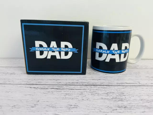 Simply The Best Dad Mug Fathers Day Quirky Statement Coffee Tea Mug Gift Present