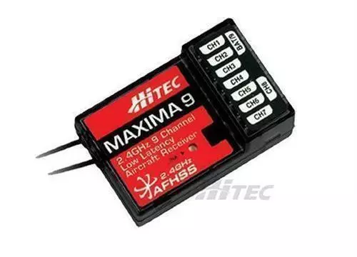 Multiplex / Hitec RC MAXIMA 9 2,4GHz 6 Kanal Empfänger (High Response) für A9X /