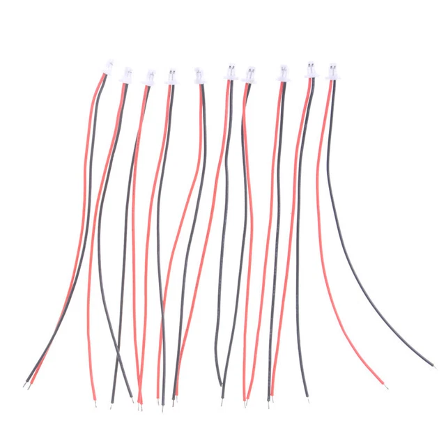 Produktbild von 60-teiliges JST-SH-SMD 3-poliges Kabel-Set – 1,0 Mm Raster, 20 Cm Silikonkabel, Mit Schrumpfschläuchen – Für LED & RC