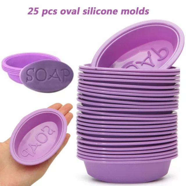 10Pcs Silicone Soap Molds Handmade Making Molds Baking DIY Mold For Baking Mould