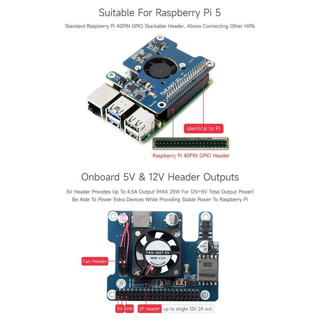 Computer Raspberry Power Board POWER SUPPLY BOARD For Raspberry Pi5 Expansion Board V5L3 £25.99 ...