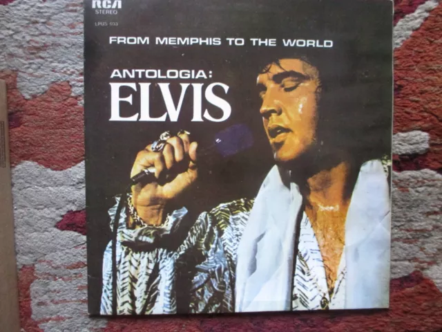 Elvis Presley From Memphis To The World Antologia Uruguay Lp Record Superb Ex