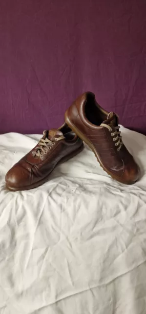 Camper Men's Pelotas Ariel tan leather shoes, UK 11 EU 45 US 12, used.