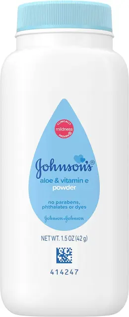 Johnson'S Baby Naturally Derived Cornstarch Baby Powder with Aloe and Vitamin E