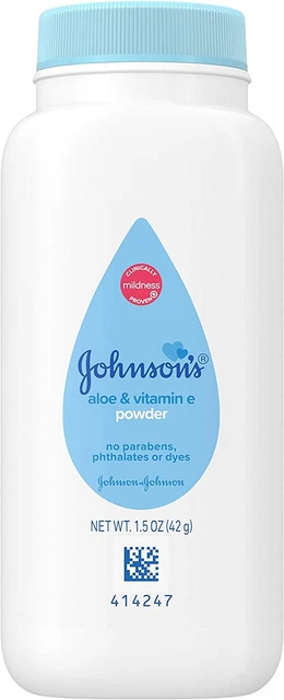 Johnson'S Baby Naturally Derived Cornstarch Baby Powder with Aloe and Vitamin E