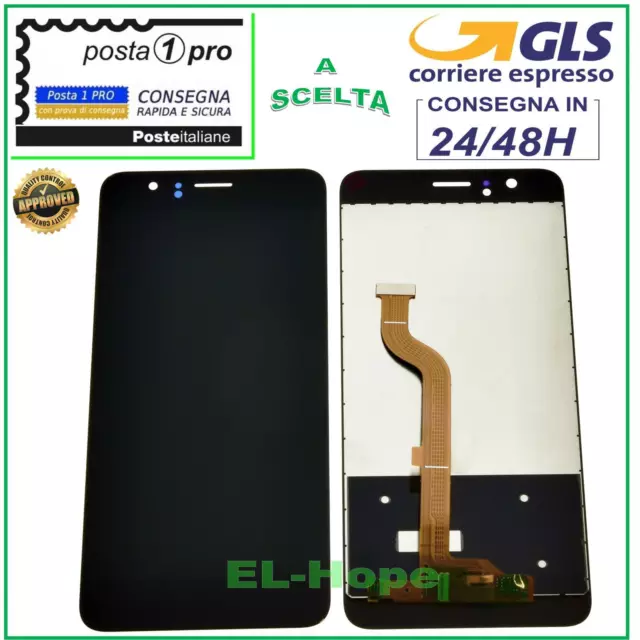 Display Lcd Per Huawei Honor 8 Frd-L09 Frd-L19 Touch Screen Schermo Vetro Nero