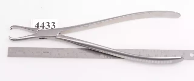 #4433 AD.Kauth 10150 Knochenhaltezange / Bone Holding Forceps, straight, 200 mm