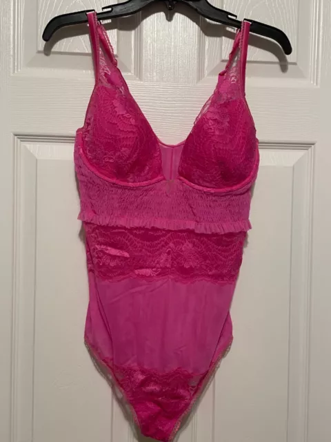 LA PERLA LAPIS Lace Bodysuit Teddy 36D Vibrant Pink £231.62 - PicClick UK