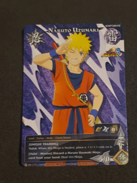NARUTO CCG NARUTO Uzumaki PR-095 Ultimate Ninja Storm 3 Goku Foil