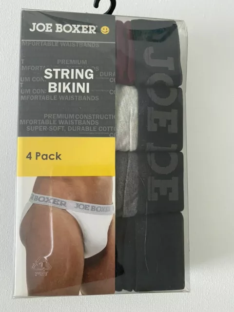 Hanes Premium Men's String Bikini Underwear 6pk - Black/Blue/Red S
