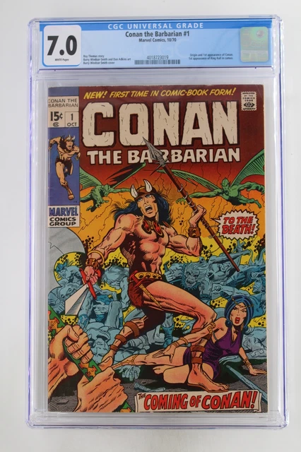 Conan the Barbarian #1 - Marvel 1970 CGC 7.0 Origin and 1st Appearance of Conan.