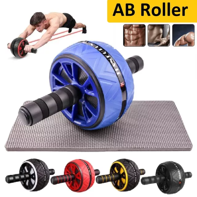 AB Abdominal Roller Wheel Fitness Waist Core Workout Exercise Wheel Home Gym AU