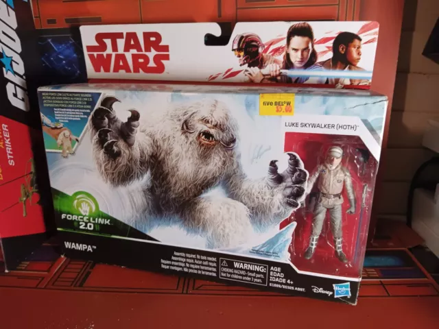 Star Wars Force Link 2.0 WAMPA & LUKE SKYWALKER HOTH Hasbro 2017 NEW SEALED!